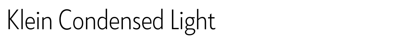 Klein Condensed Light image